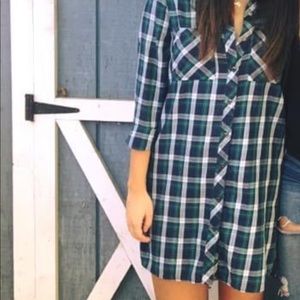 Plaid Flannel Dress
